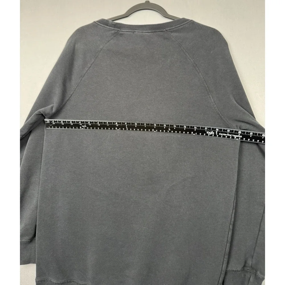 Nike Black Pullover Sweatshirt Mens Small Long Baggy Swoosh Logo Red Tag Y2K